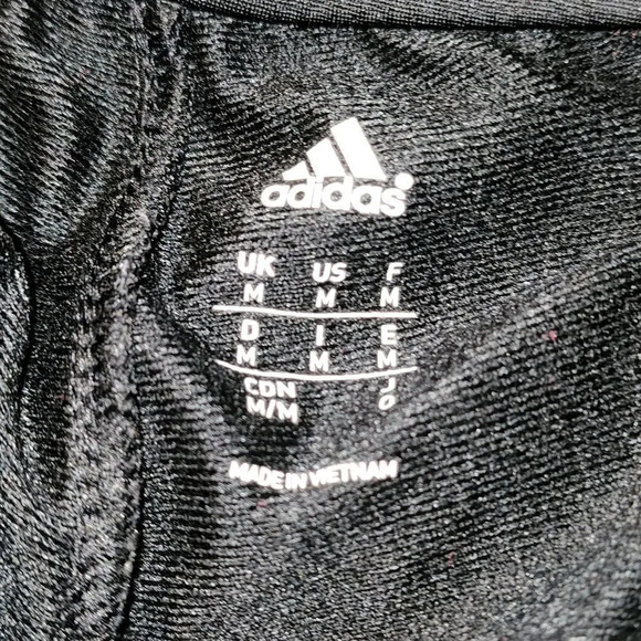 Adidas Mens Black Triple Stripe Track Pants Medium - Picture 4 of 4